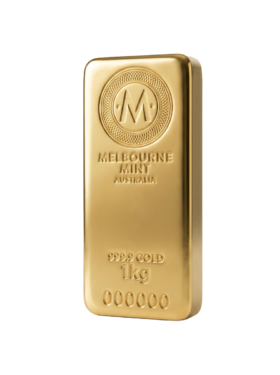 1<sub>kg</sub> Melbourne Mint Gold Cast Bar
