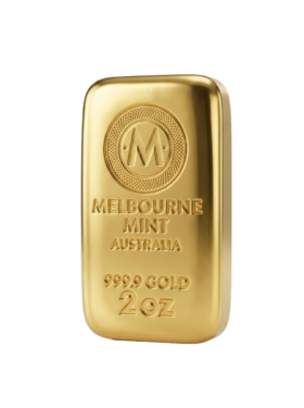 2<sub>oz</sub> Melbourne Mint Gold Cast Bar